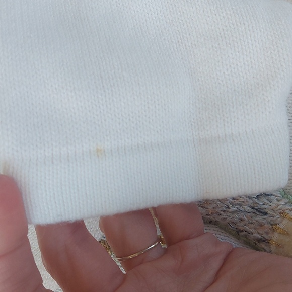 B.P. Design VTG Christmas Cardigan Sweater White Size Large - Picture 6 of 6